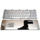 Nešiojamo kompiuterio klaviatūra Asus N55 N75 Sidabrinė