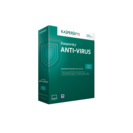 Antivirusinė programa Kaspersky Anti-Virus 2015 1komp. 1metai nauja licencija 