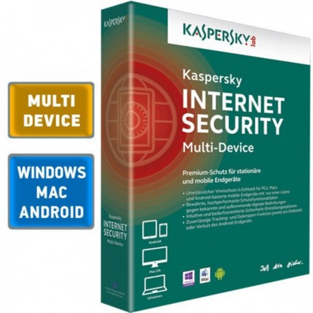 Antivirusinė programa Kaspersky Internet Security 2015 Multi-Device 1ireng. 1metai nauja licencija 